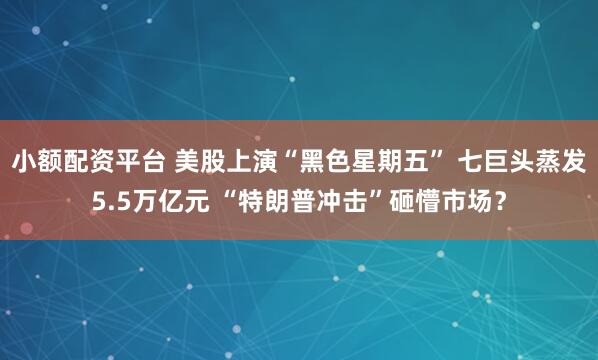 小额配资平台 美股上演“黑色星期五” 七巨头蒸发5.5万亿元 “特朗普冲击”砸懵市场？